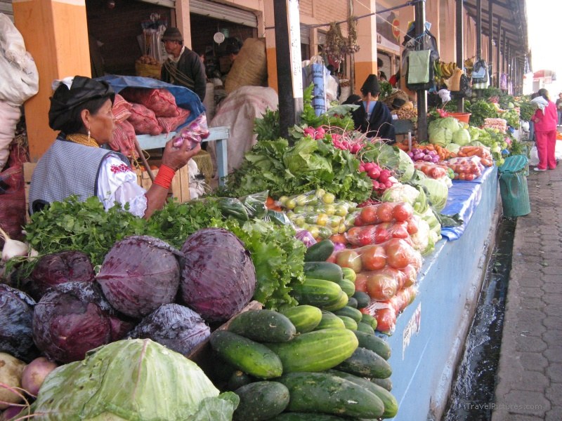 Otavalo vegetable market