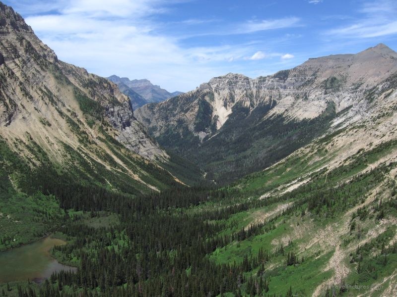 Waterton national park valley