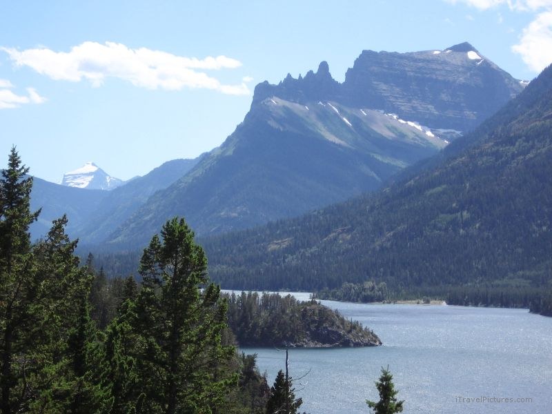 Waterton national park Crypt mountain lake