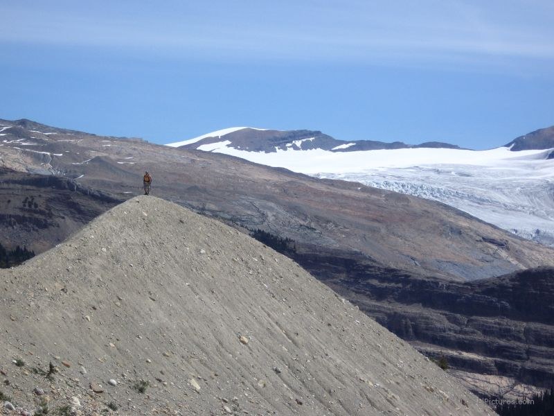 Yoho national park moraine glacier