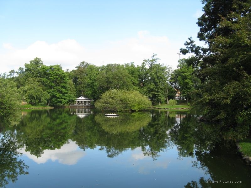 Halifax park lake reflection