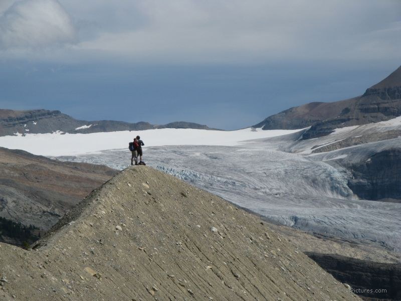 Yoho national park glacier moraine
