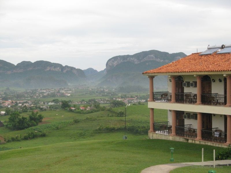 Viñales view La Ermita Hotel mogote