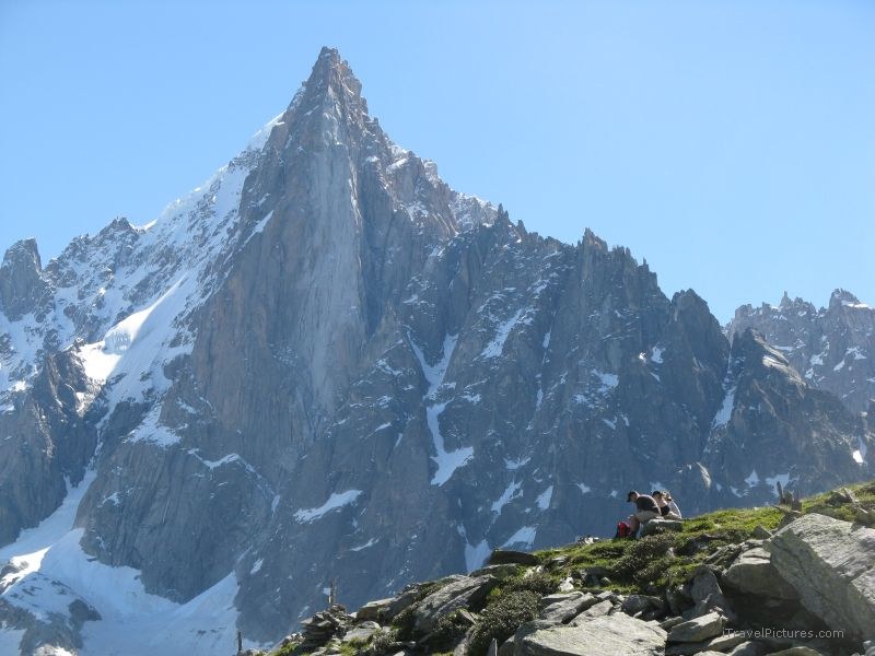 Chamonix mountain sitting