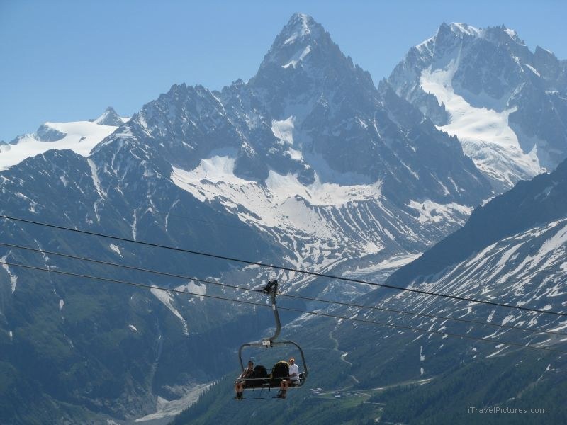 Chamonix gondola mountain mountains