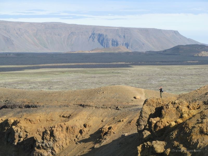 Krafla volcano crater