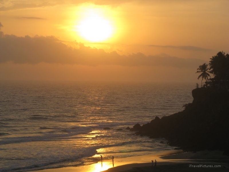 Varkala sunset  beach
