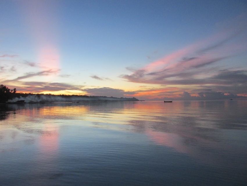 ater reflection sunset