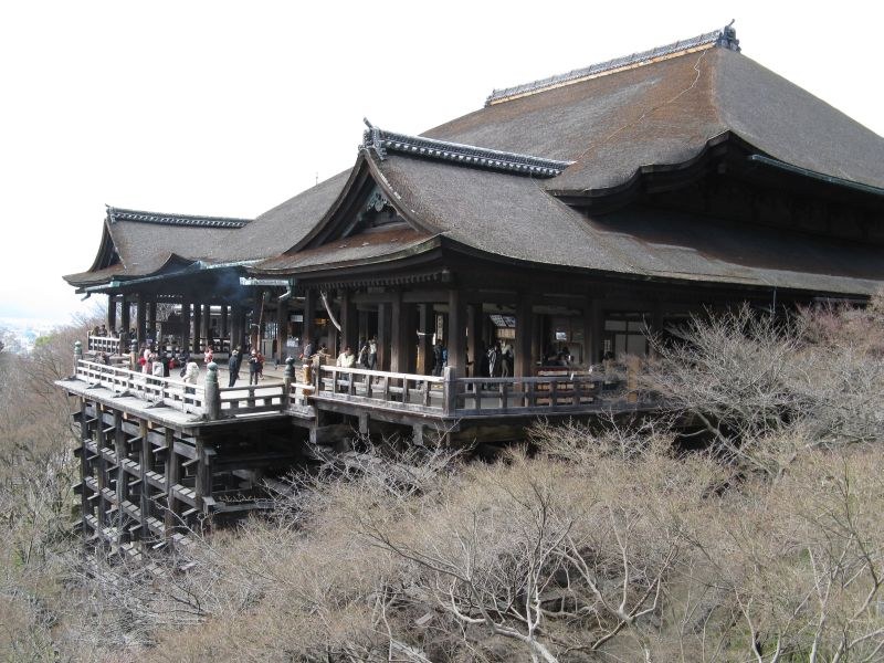 Kyoto Kiyomizu-dera temple wooden wood