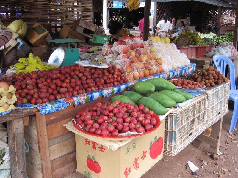 Luang  Nam Tha market vegetable vegetables