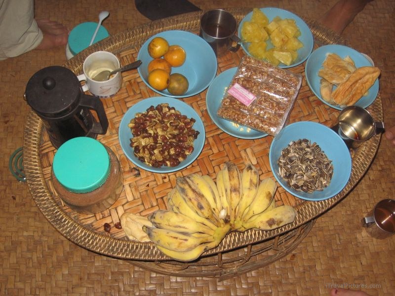 Gibbon Experience food banana bananas orange oranges