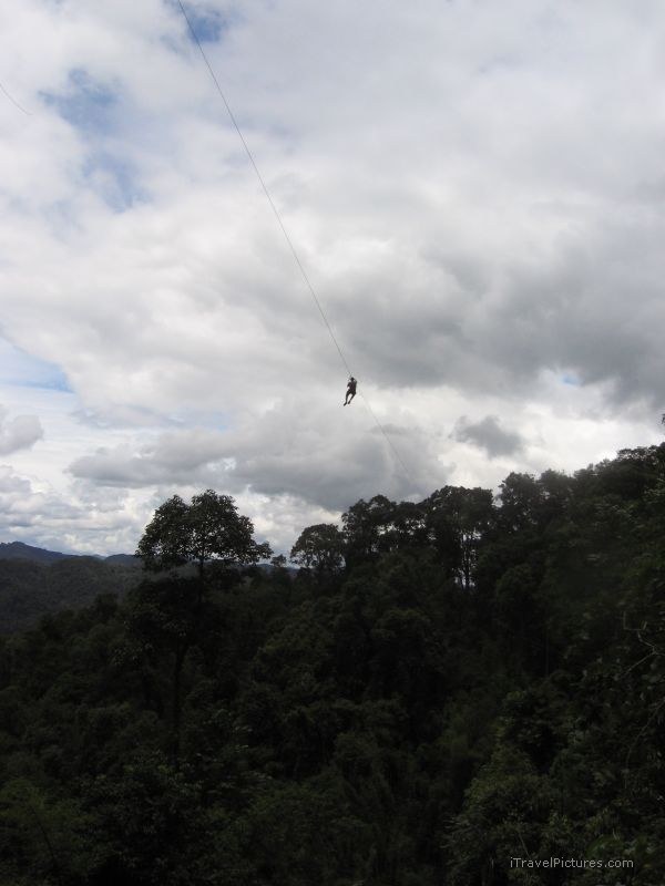 Gibbon Experience zipline Bokeo Nature Reserve cloud clouds forest