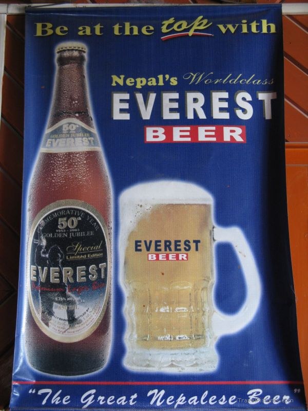 everest beer sign
