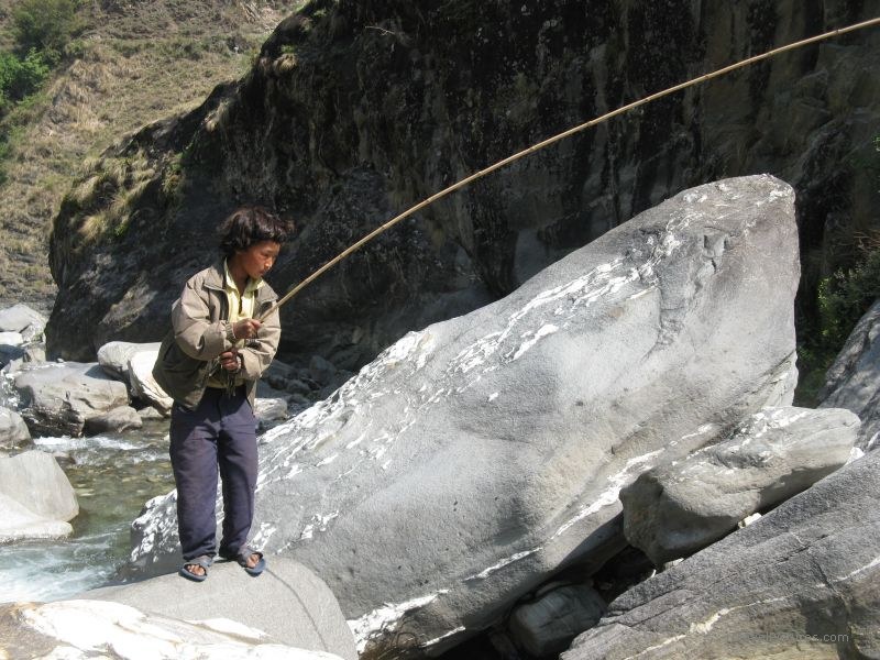Chaliss boy fishing