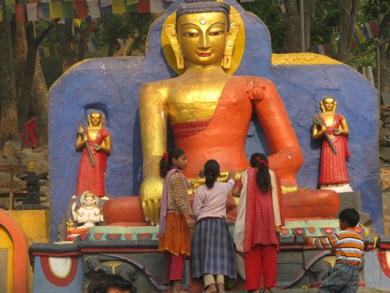 Kathmandu Swayambhunath statue