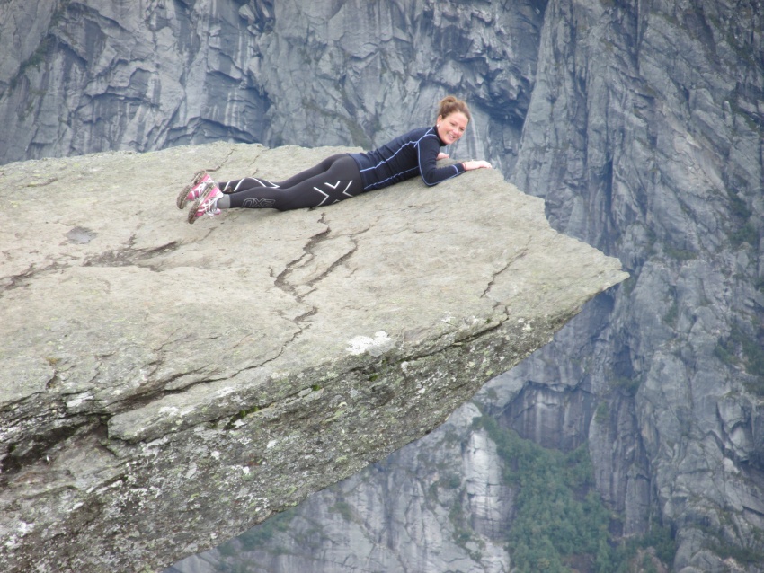 ock Trolltunga troll lying
