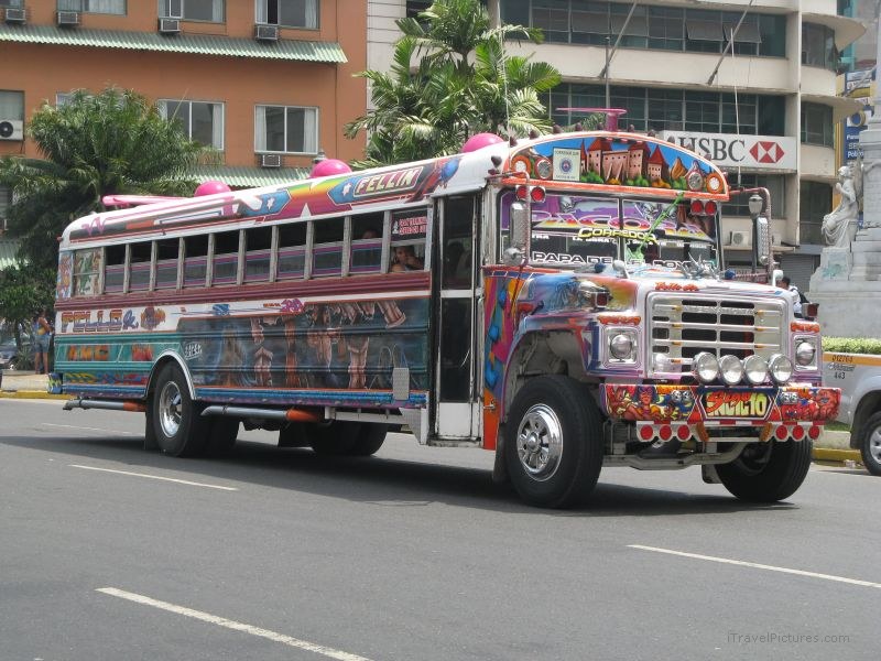 colorful bus colored