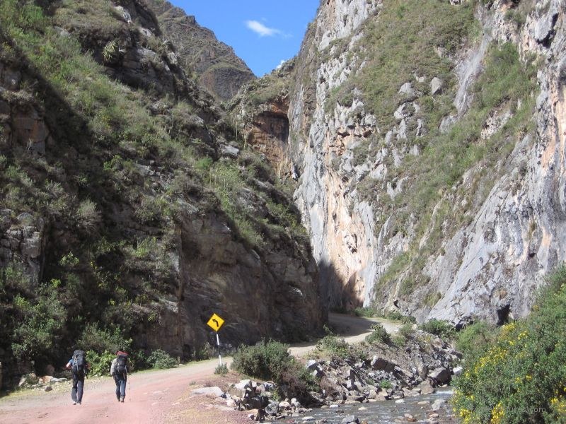 walking road