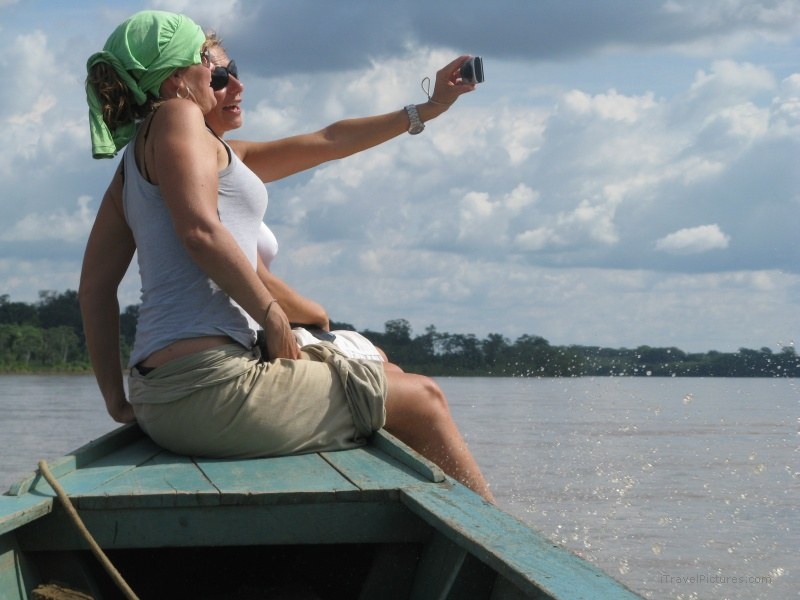 Madre de Dios river boat camera