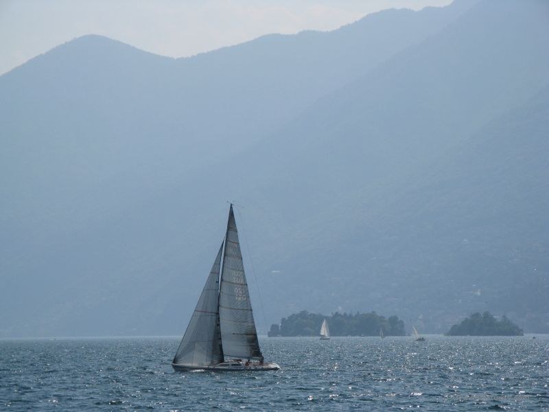 Ascona Lago Maggiore boat sailboat lake