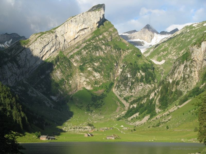 Seealpsee lake mountain Berggasthaus Forelle