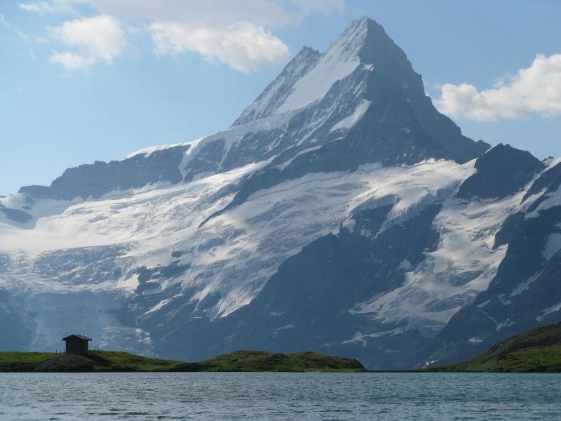 Grindelwald Bachalpsee Schrekhorn lake mountain glacier