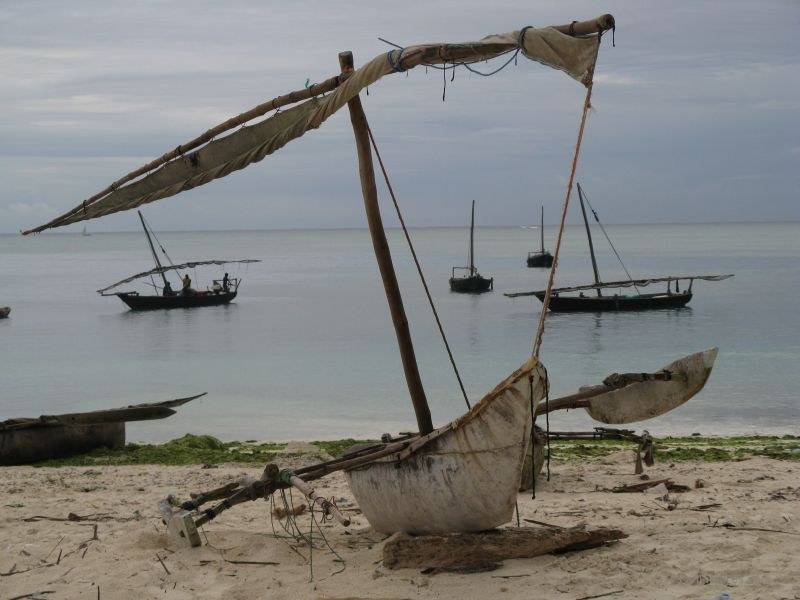 Nungwi beach boat boats zanzibar