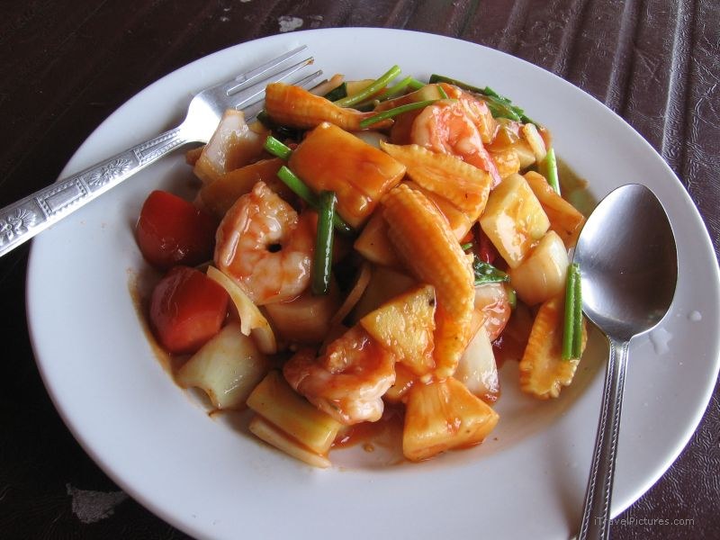 food stir fry plate